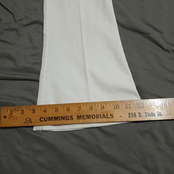 The Limited Fit Flare 678 white denim jeans sz 0 - Picture 6 of 10